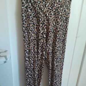 Aerie Leopard Print Leggings - Tan and Black